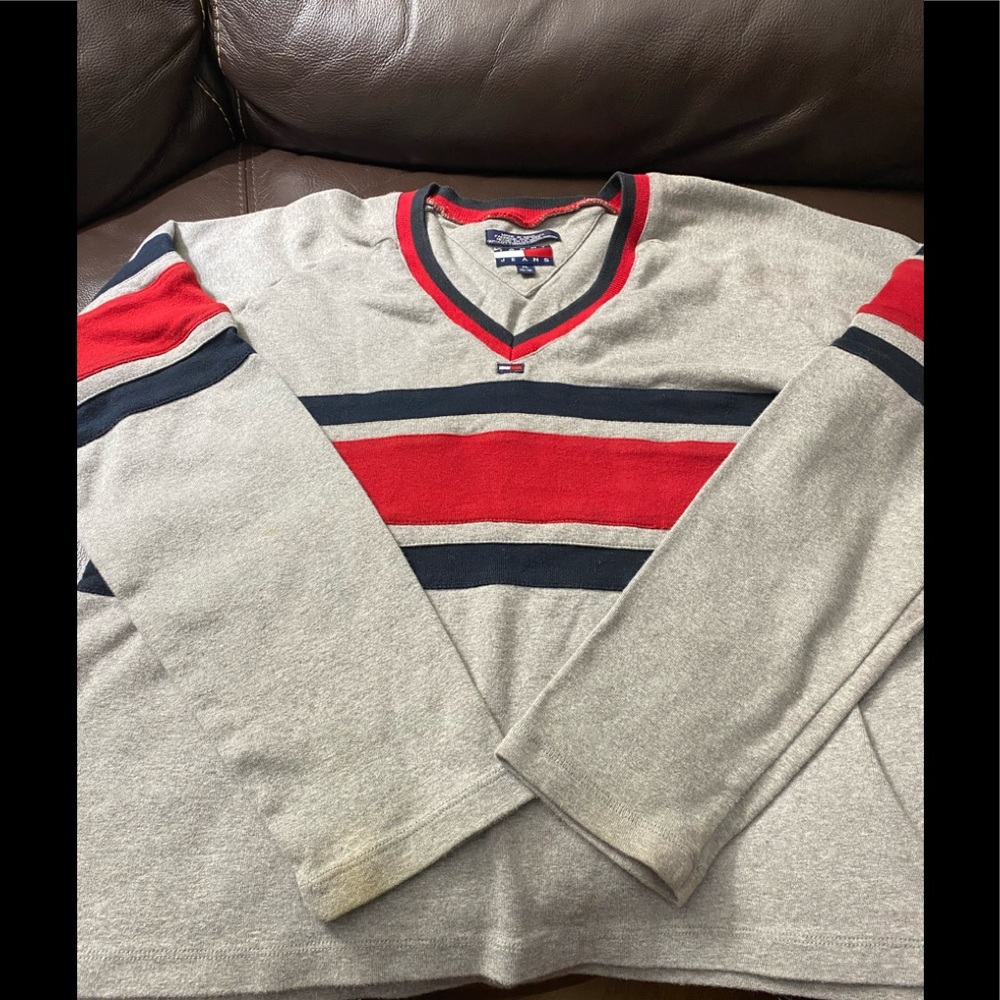 Tommy Jeans Long Sleeve V Neck Shirt